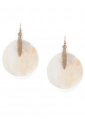 Venus Mother Of Pearl Earrings in Beige