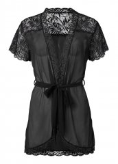 Venus Black LACE TOP ROBE