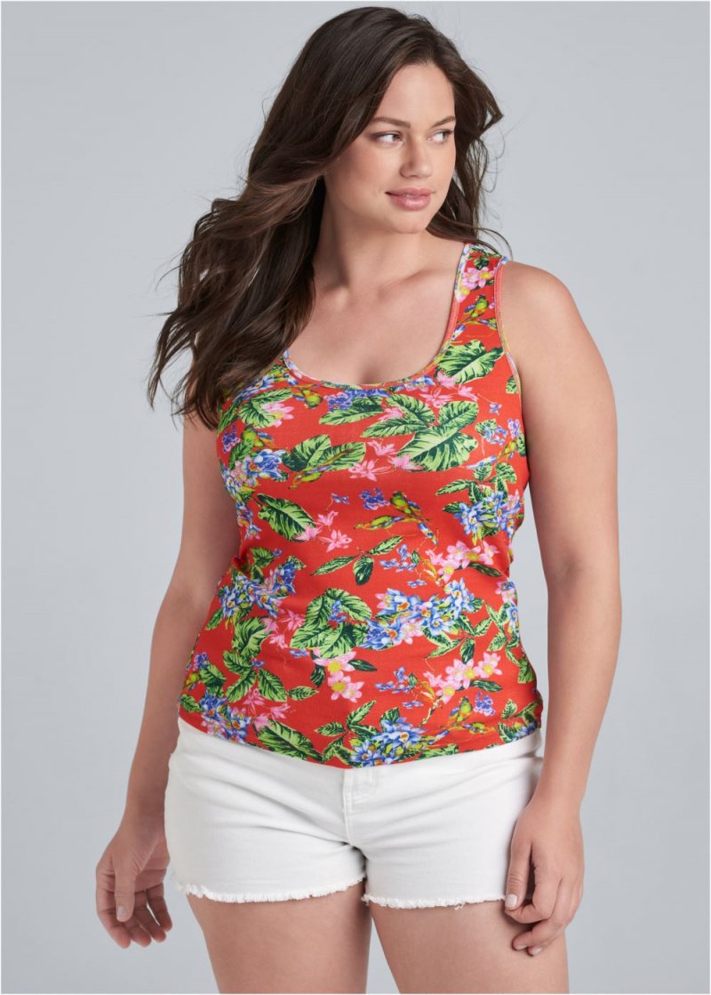 Venus Plus Size Printed Tank