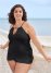 Venus Plus Size The Georgia Tankini Top Bikini - Black Beauty