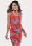 Venus Casual Tank Dress - Red And Blue