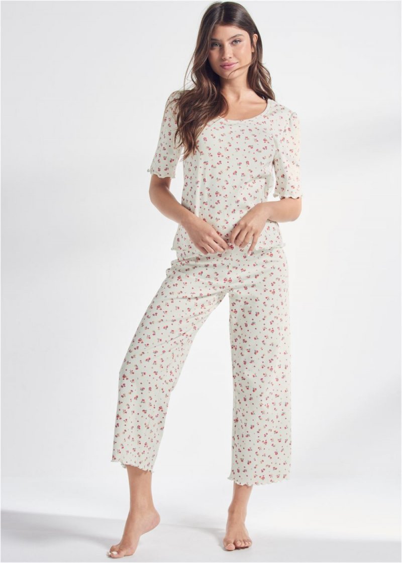 Venus Flower Dreams LETTUCE EDGE PAJAMA PANTS