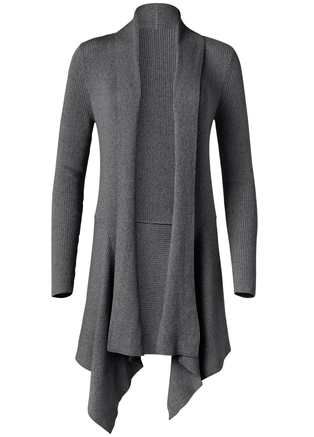 Venus VENUS | Waterfall Cardigan in Dark Grey