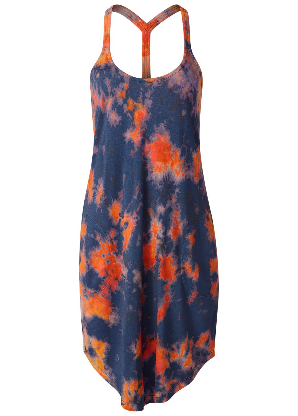 Venus Tie-Dye Tank Dress in Blue Multi