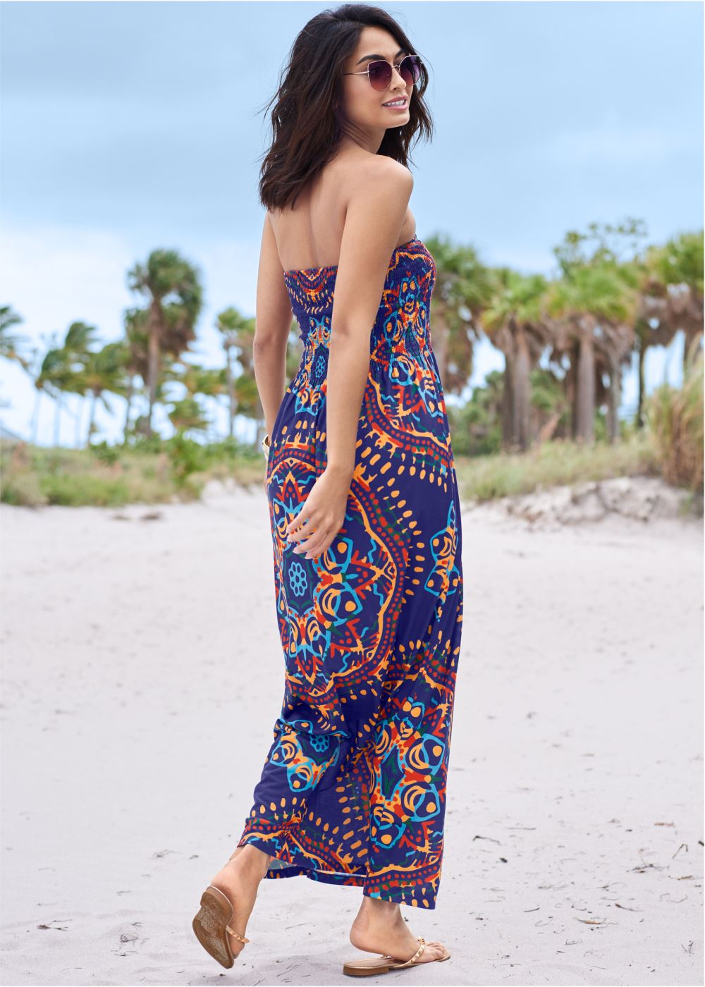 Venus Maxi Dress - Navy Multi
