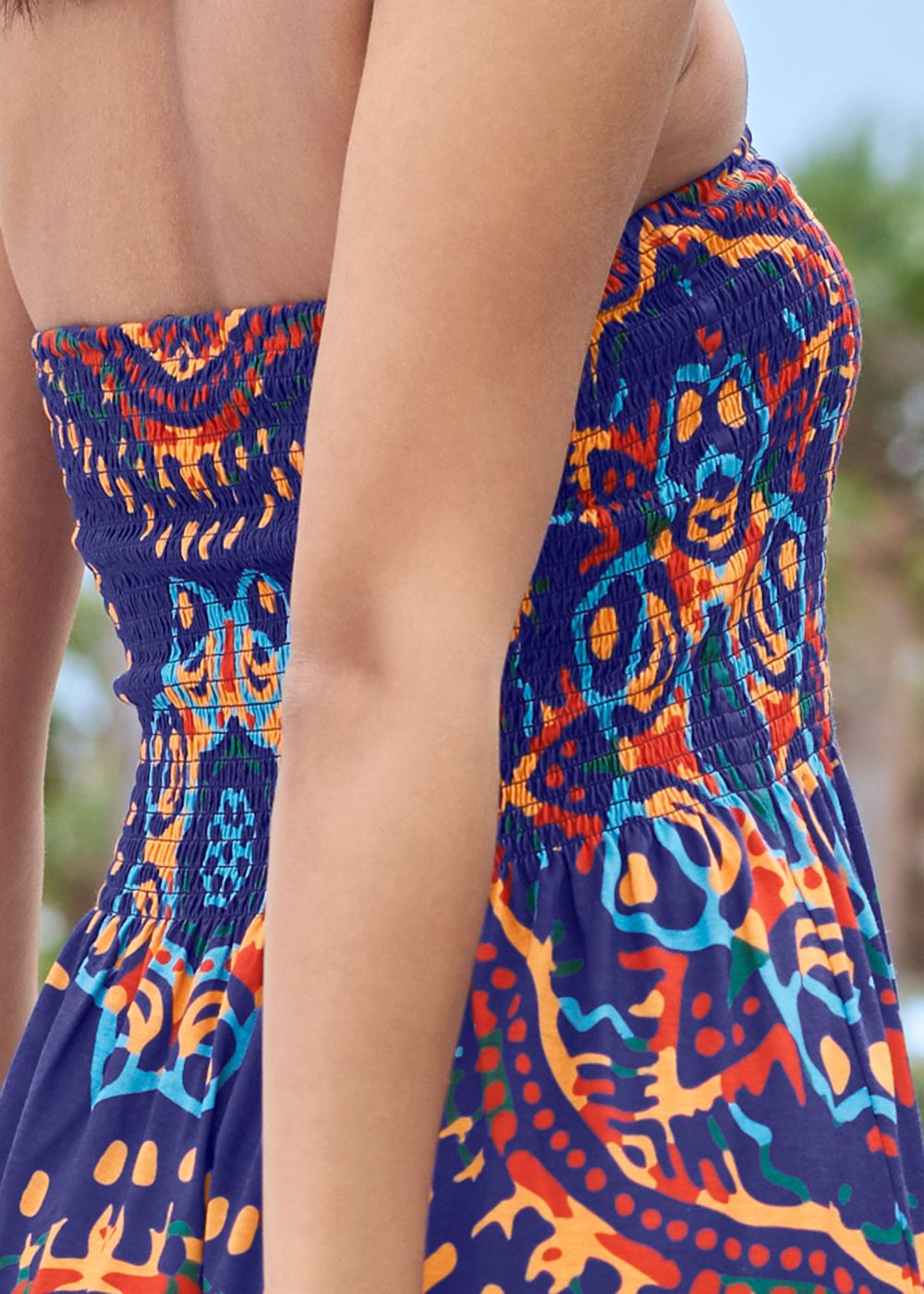 Venus Maxi Dress - Navy Multi
