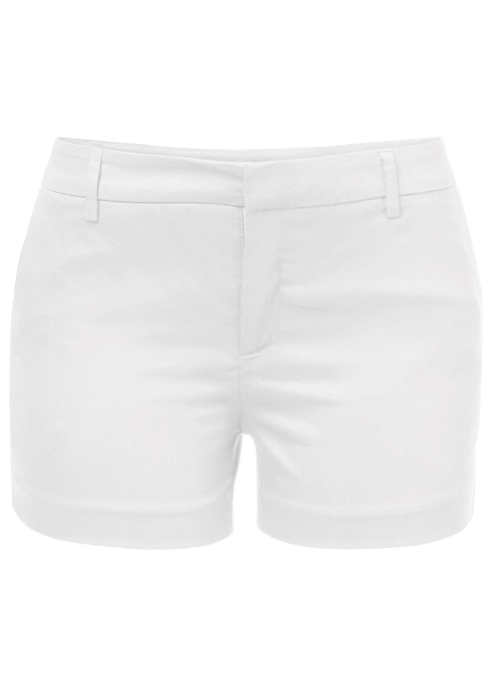 Venus Solid Shorts - White