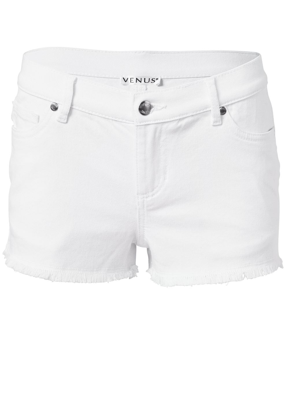 Venus Cutoff Jean Shorts - White