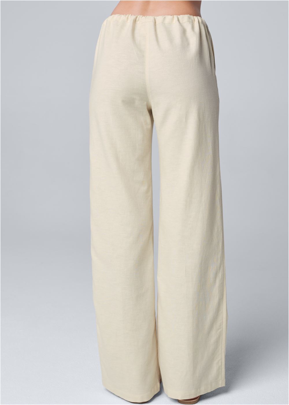 Venus Linen Drawstring Pants in Sand