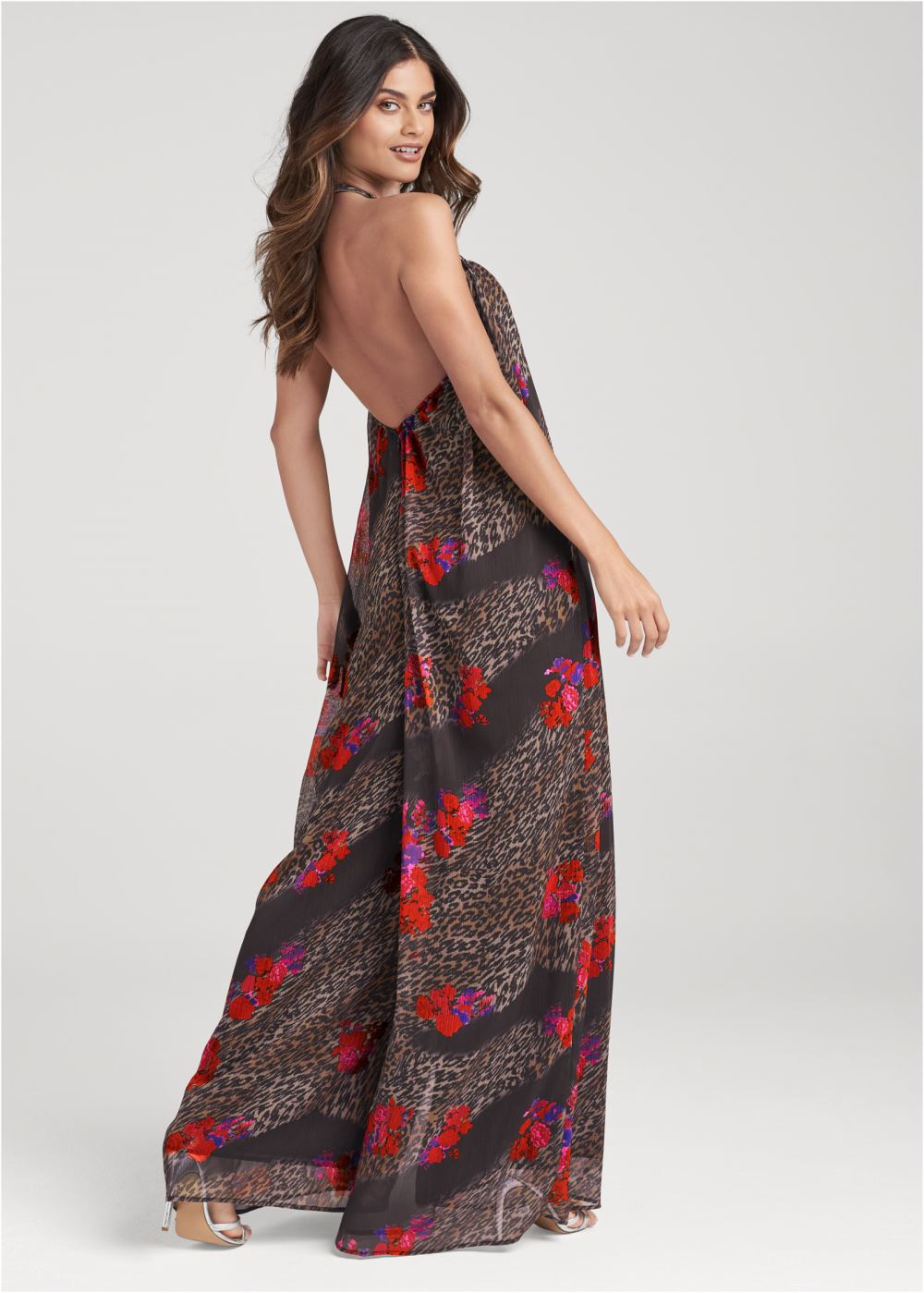 Venus Animal Print Jumpsuit in Brown Multi