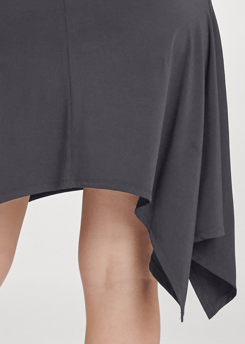 Venus Cold Shoulder Embellished Dress - Dark Grey