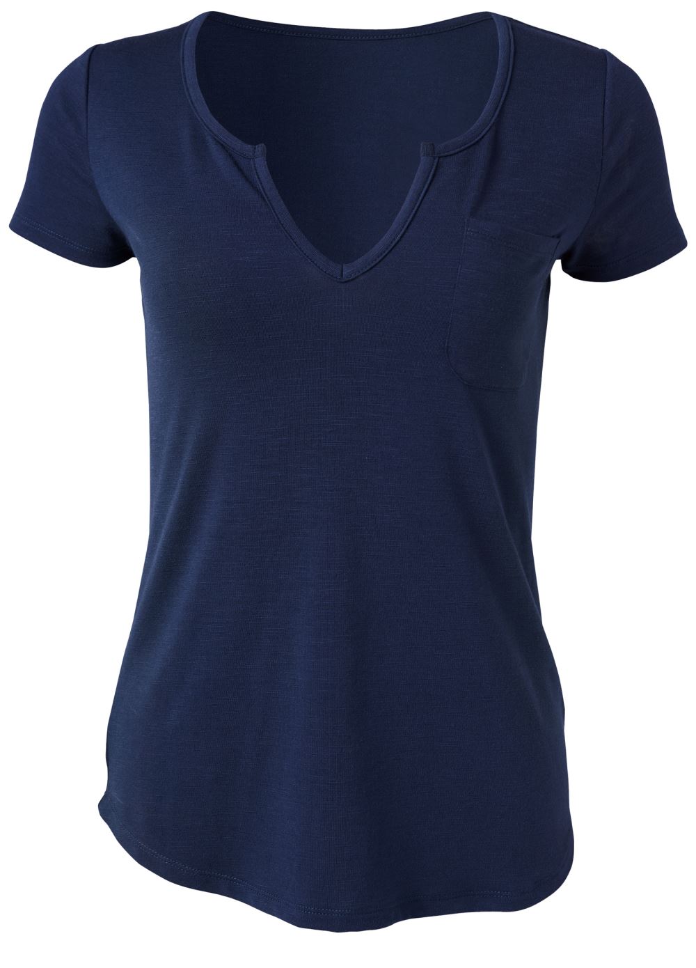Venus Casual Pocket Tee in Navy