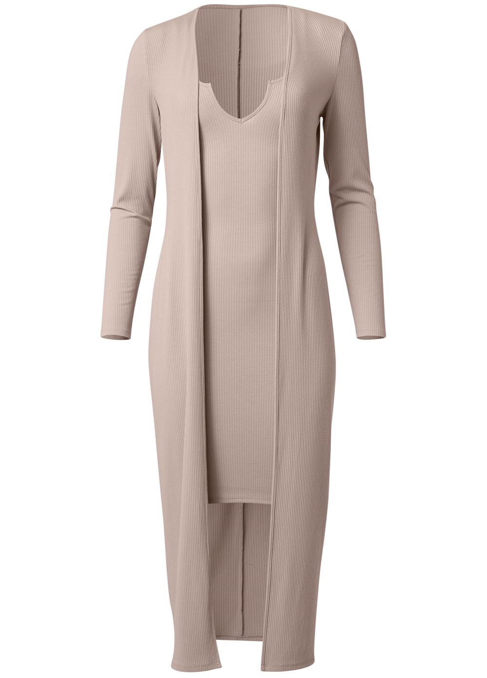 Venus Casual Dress Set - Taupe