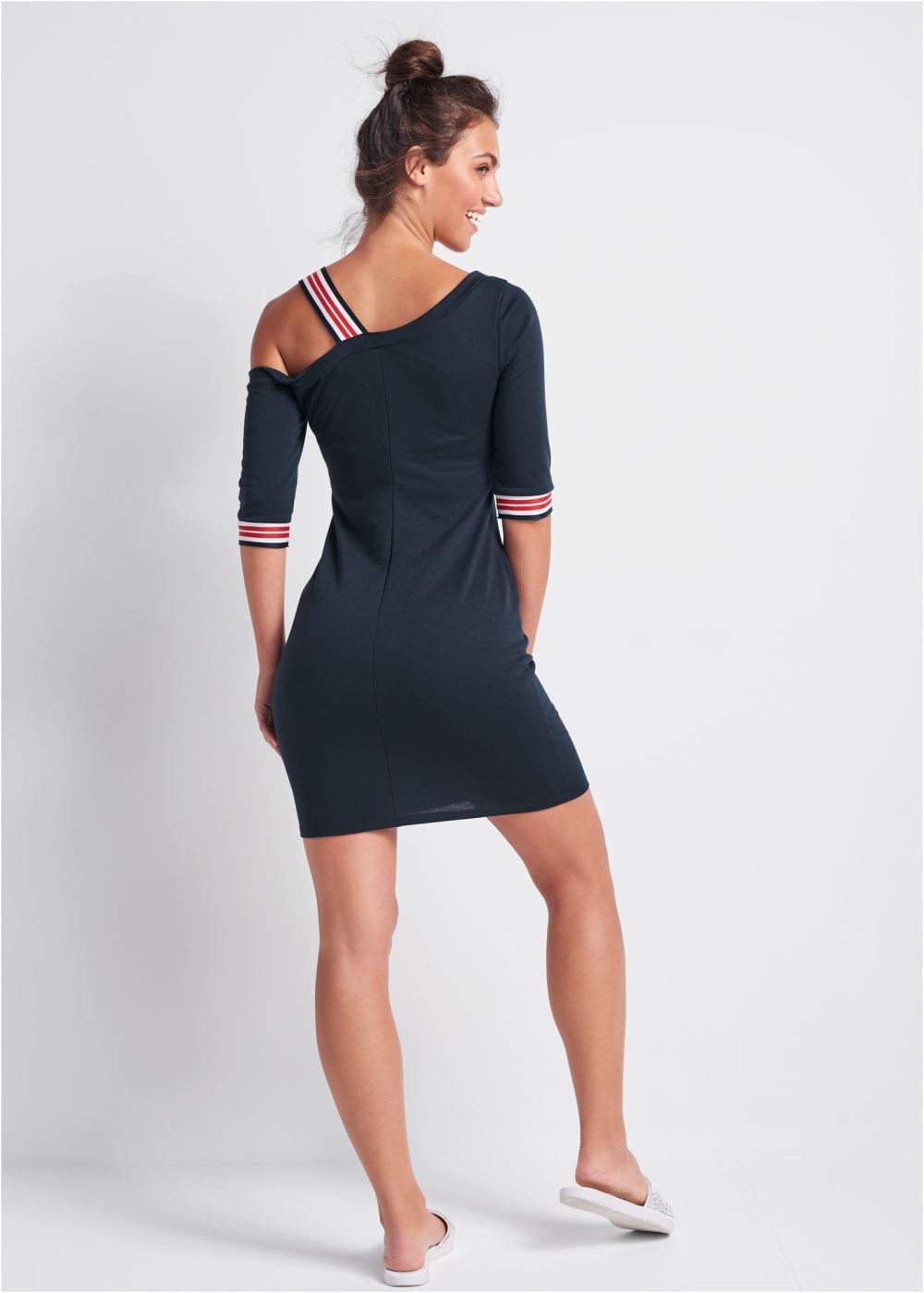Venus Graphic Lounge Dress in Blue Multi