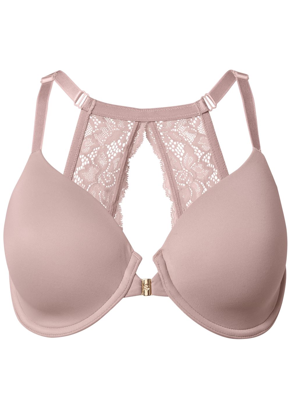 Venus Pearl By Venus® Front Close Lace Back Bra, Any 2/$75 in Sonoran Sand