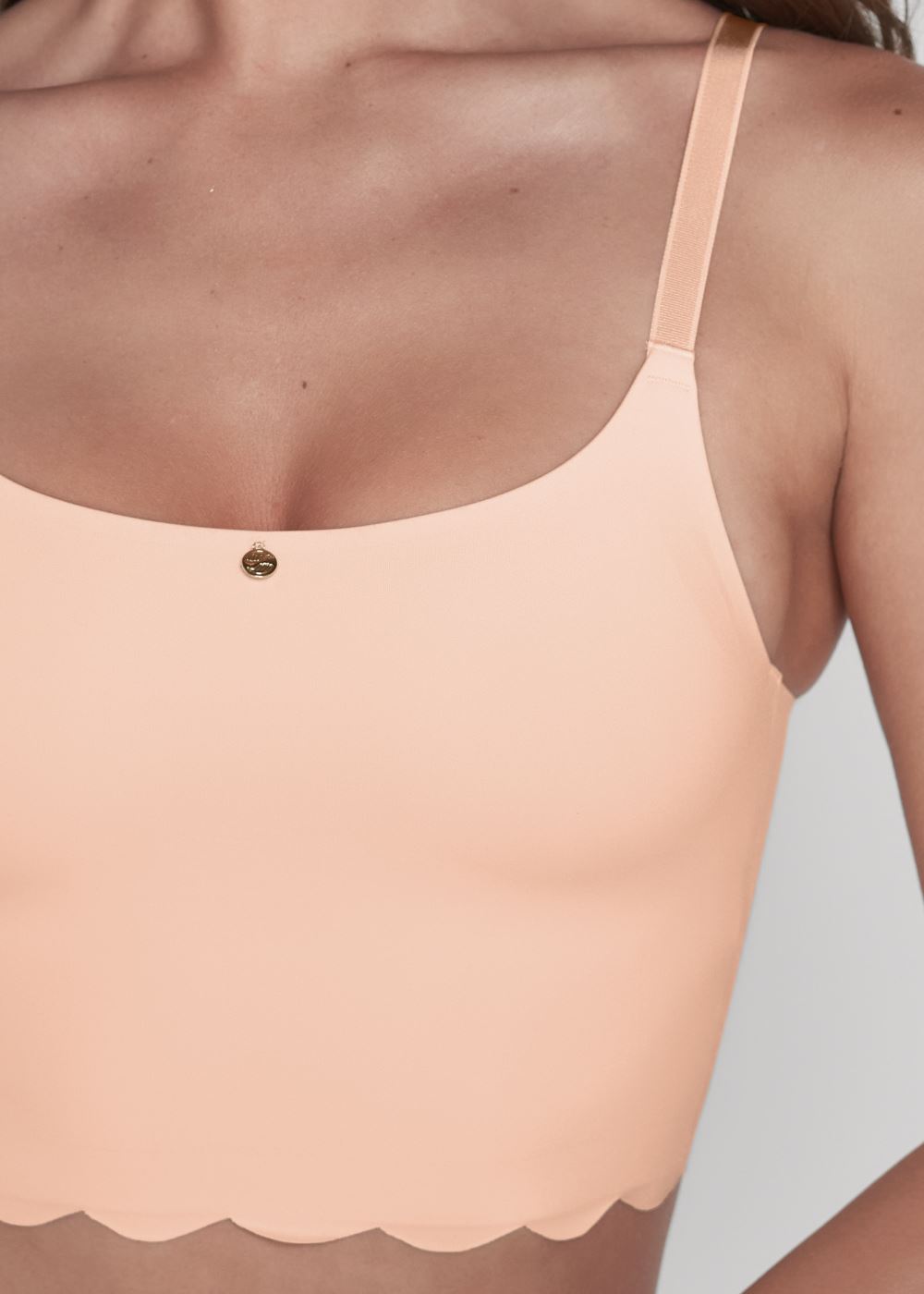 Venus Pearl By Venus® Scalloped Bralette, Any 2/$49 in Bare Bliss