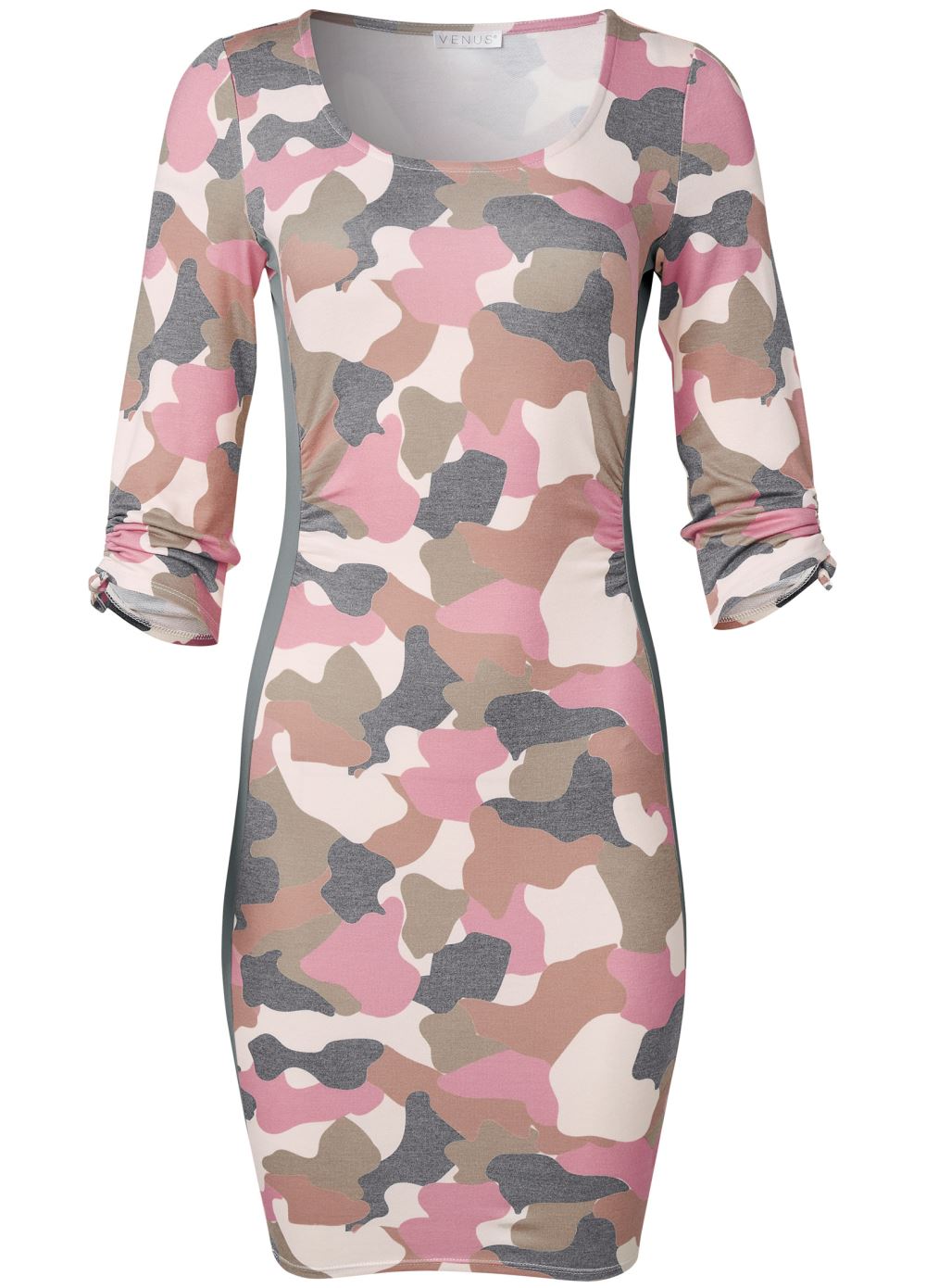 Venus Plus Size Camo Color Block Dress