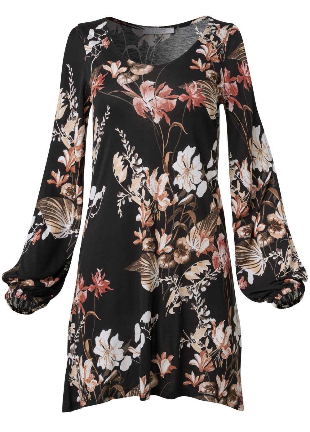 Venus Plus Size Sleeve Detail Dress