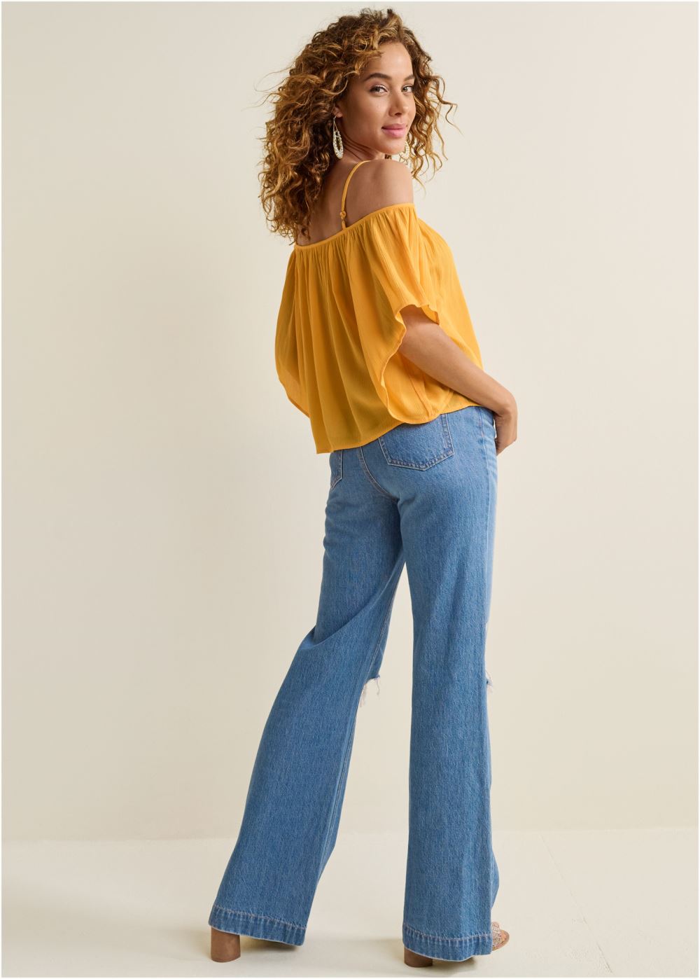 Venus Plus Size Cold Shoulder Top