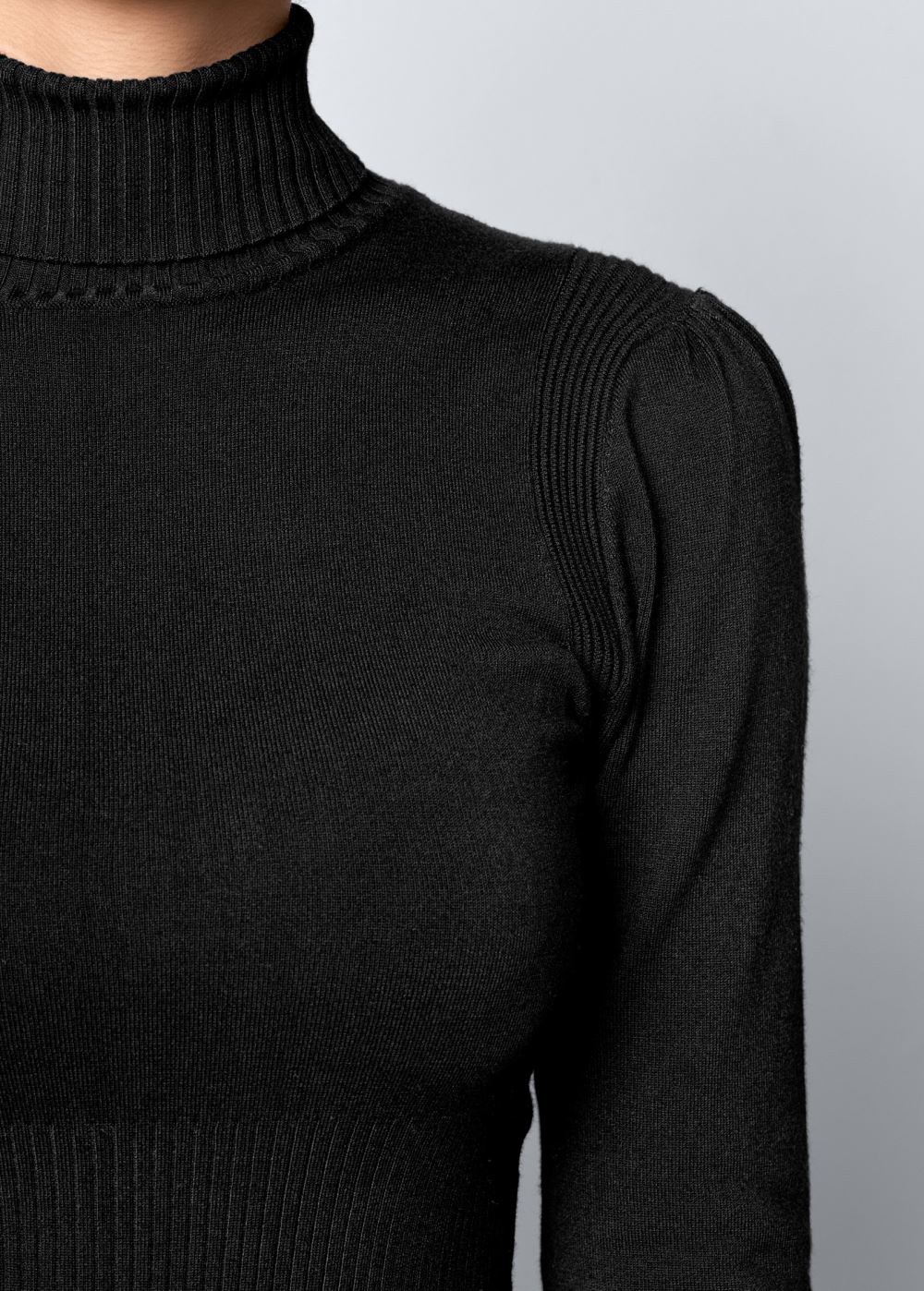 Venus Plus Size Pleated Sweater Dress