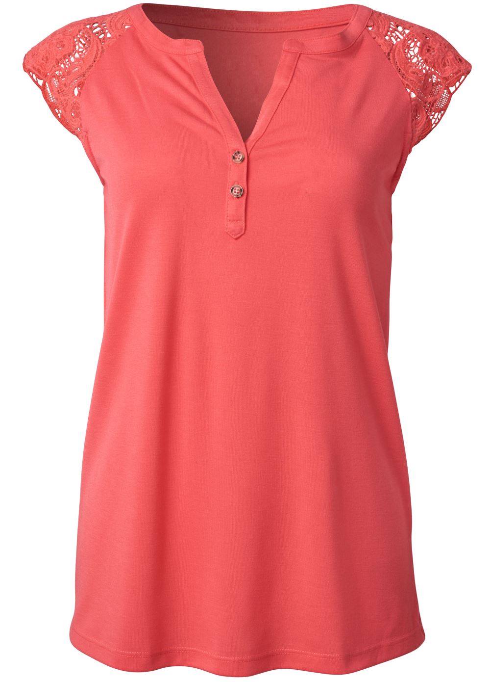 Venus Plus Size Lace Cap Sleeve Top