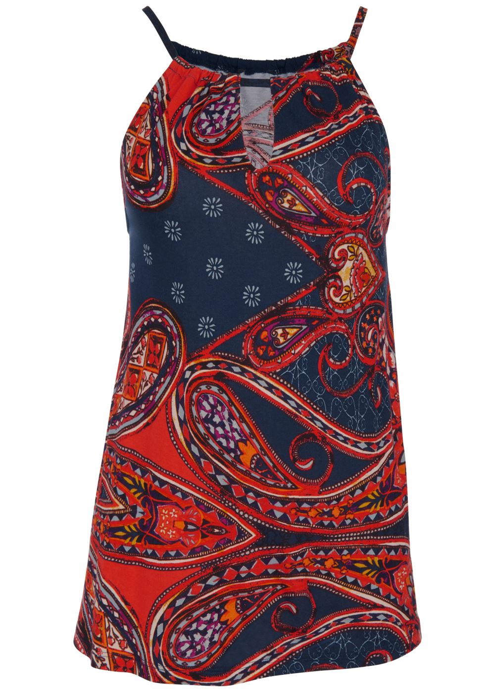 Venus Plus Size Paisley Printed Tank