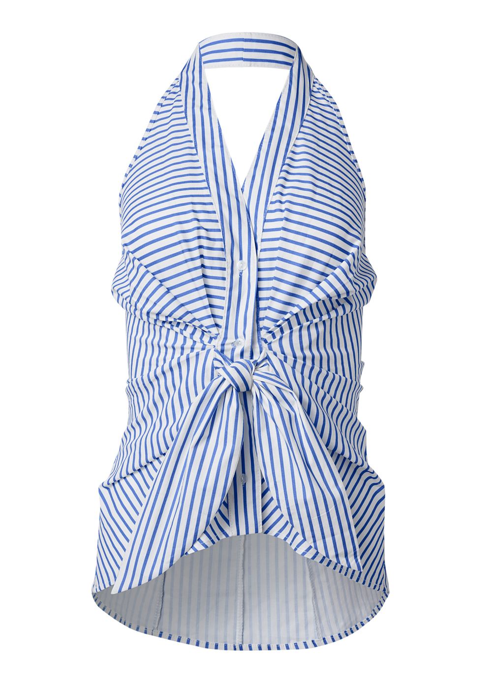 Venus Plus Size Striped Halter Top