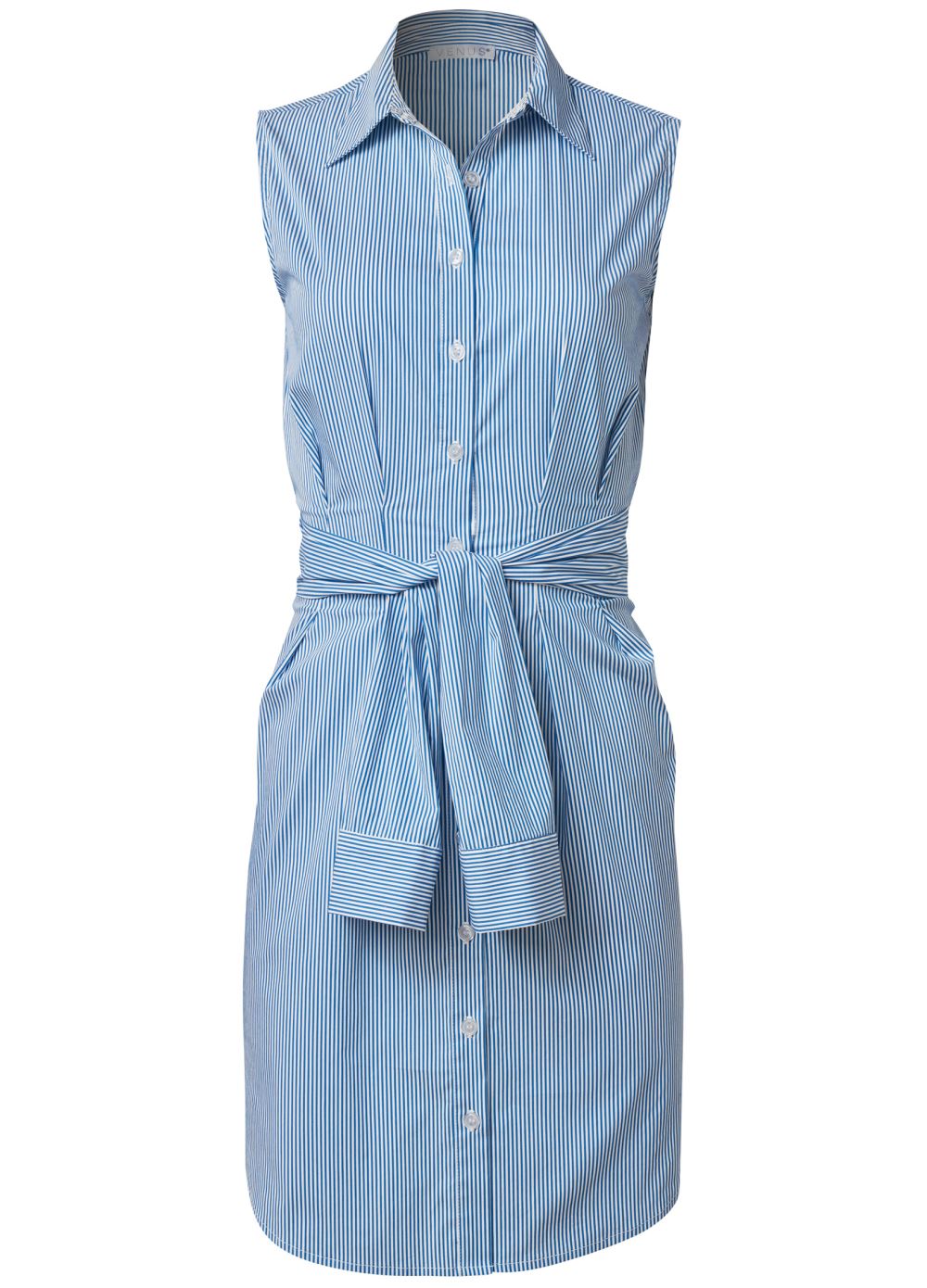 Venus Plus Size Tie-Front Shirt Dress