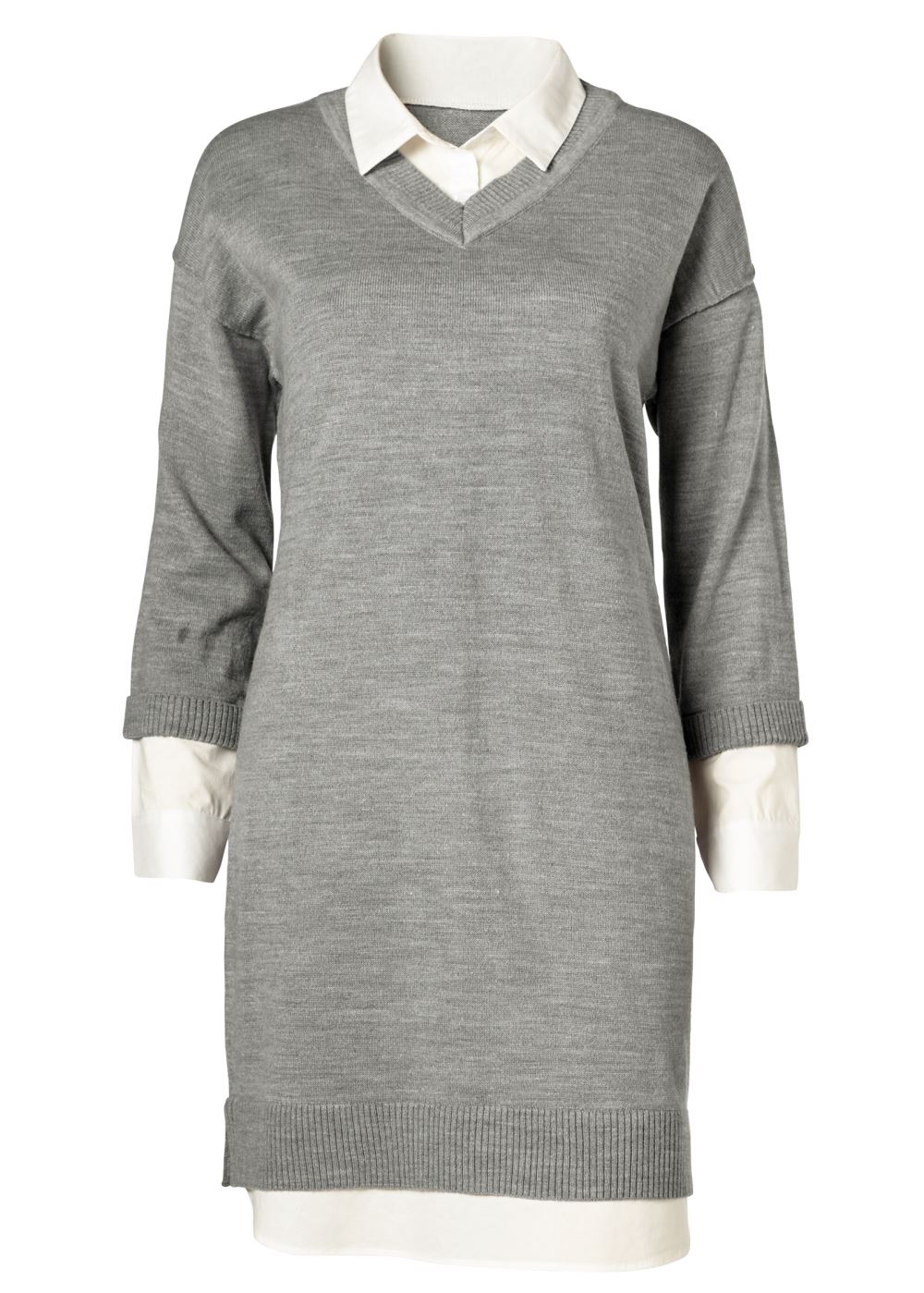 Venus Plus Size Layered Sweater Dress