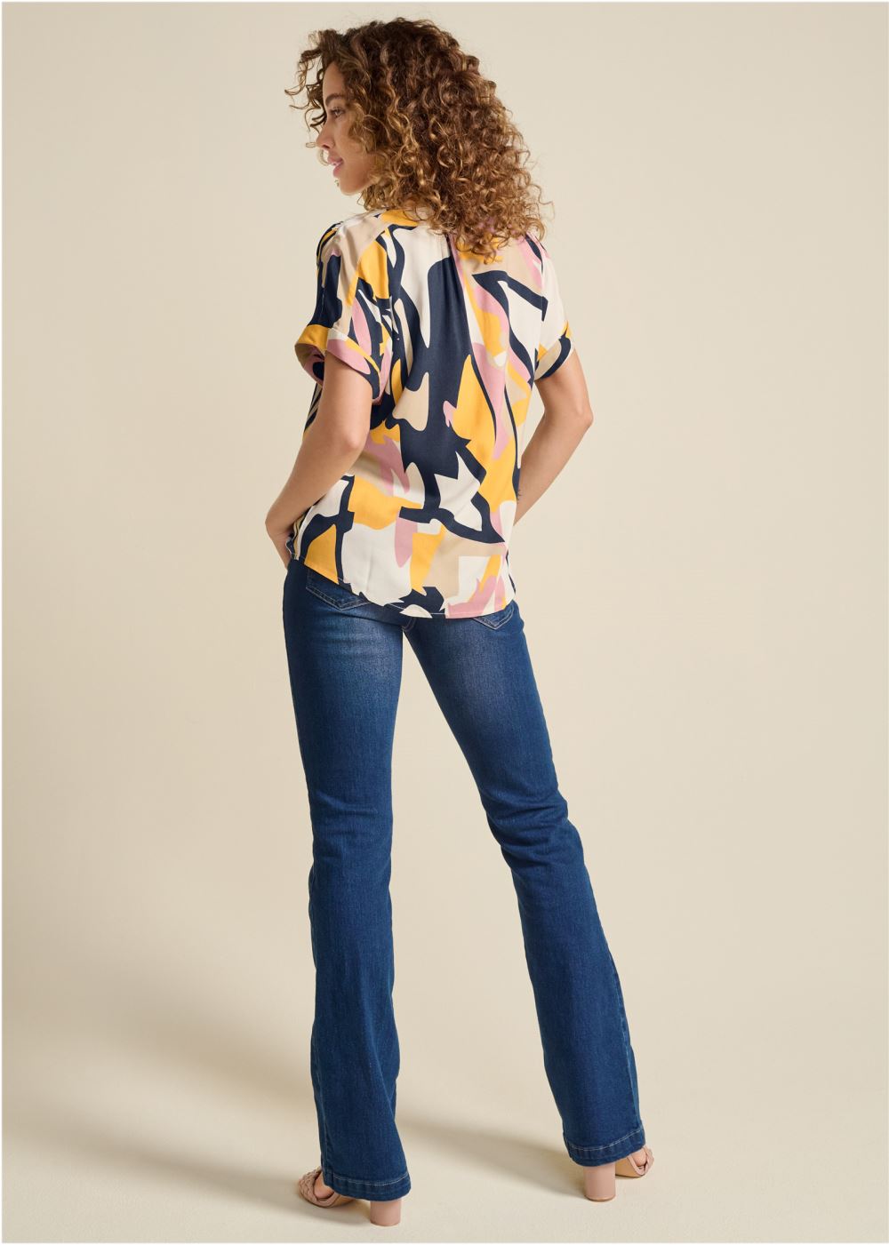 Venus Plus Size Printed Blouse