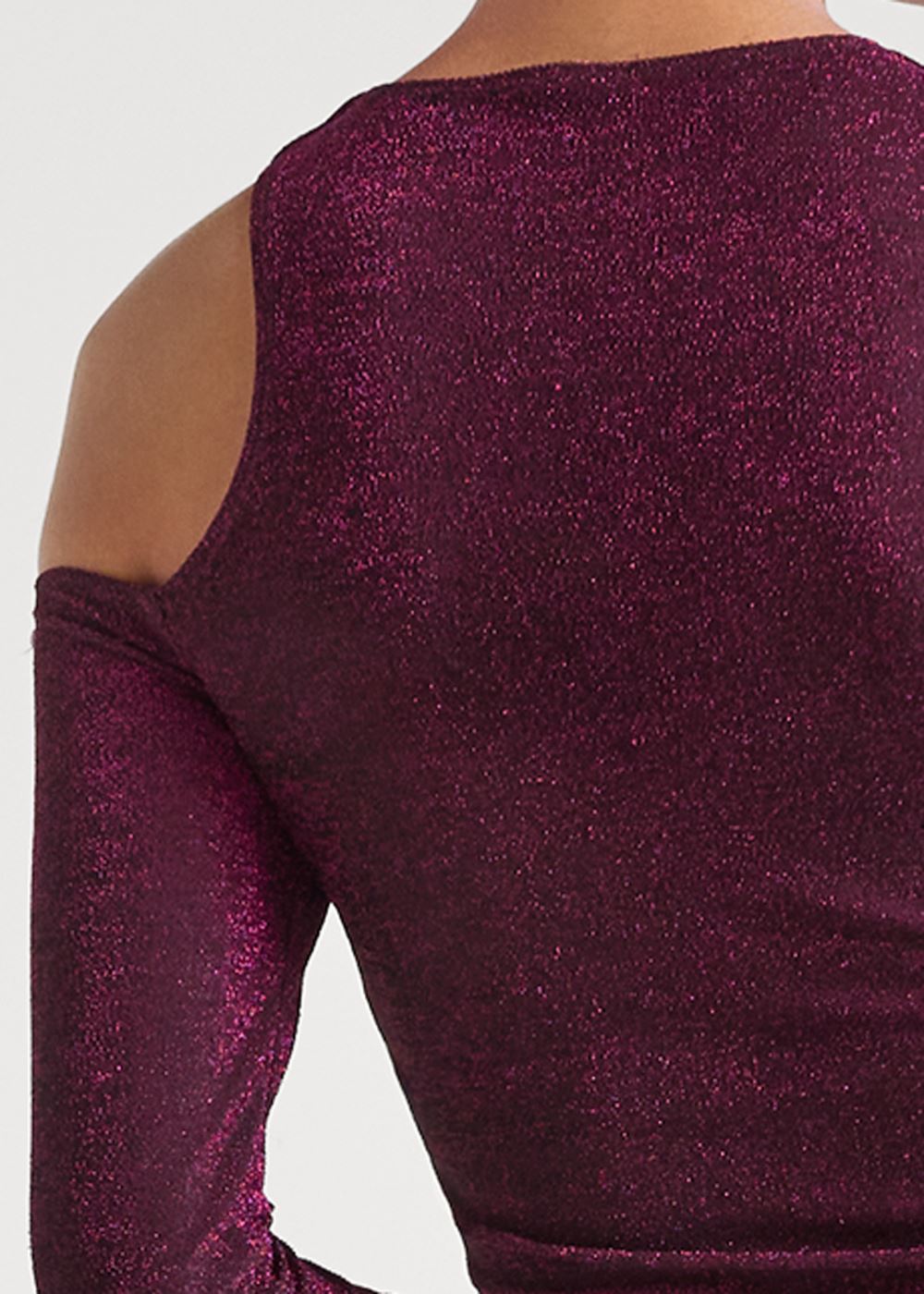 Venus Plus Size Cutout Long Sleeve Top