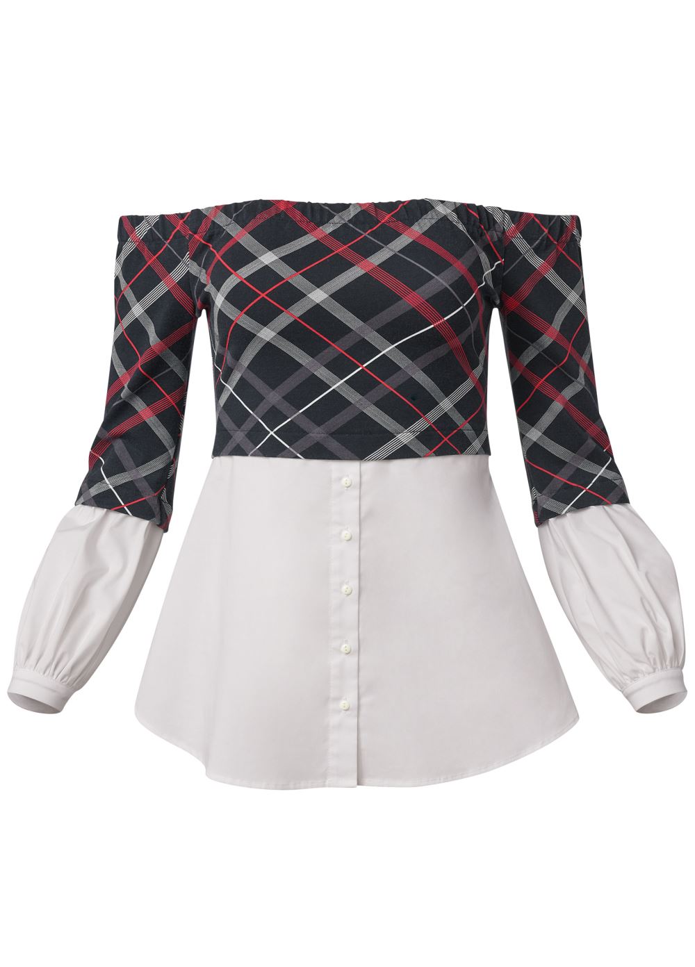 Venus Plus Size Off-The-Shoulder Blouse