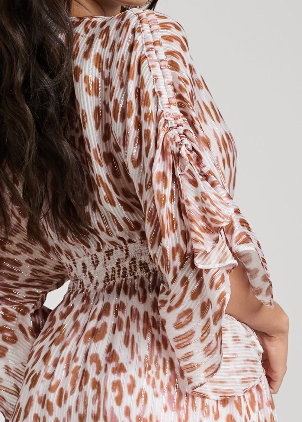 Venus Plus Size Classic Cheetah Print Kimono Top