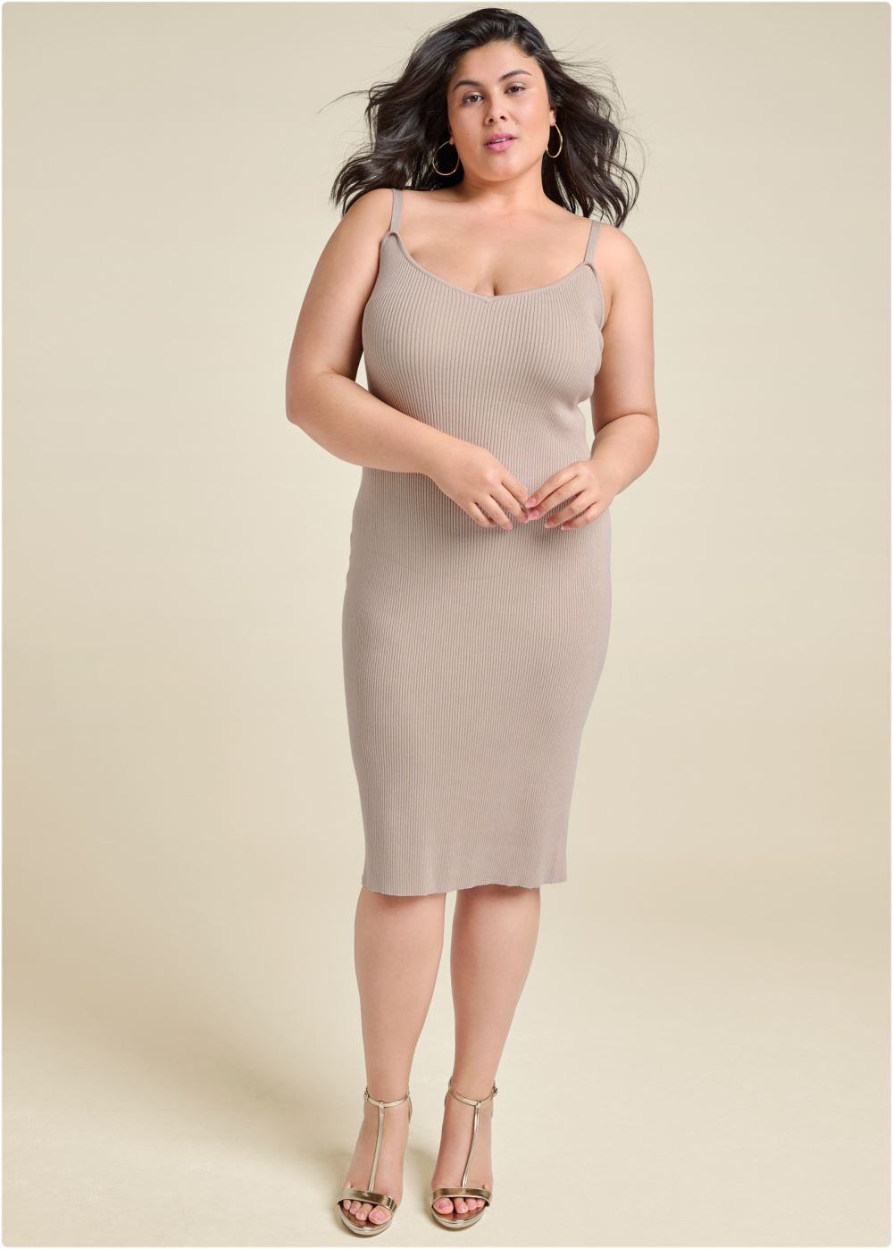Venus Plus Size Shrug Detail Sweater Dress