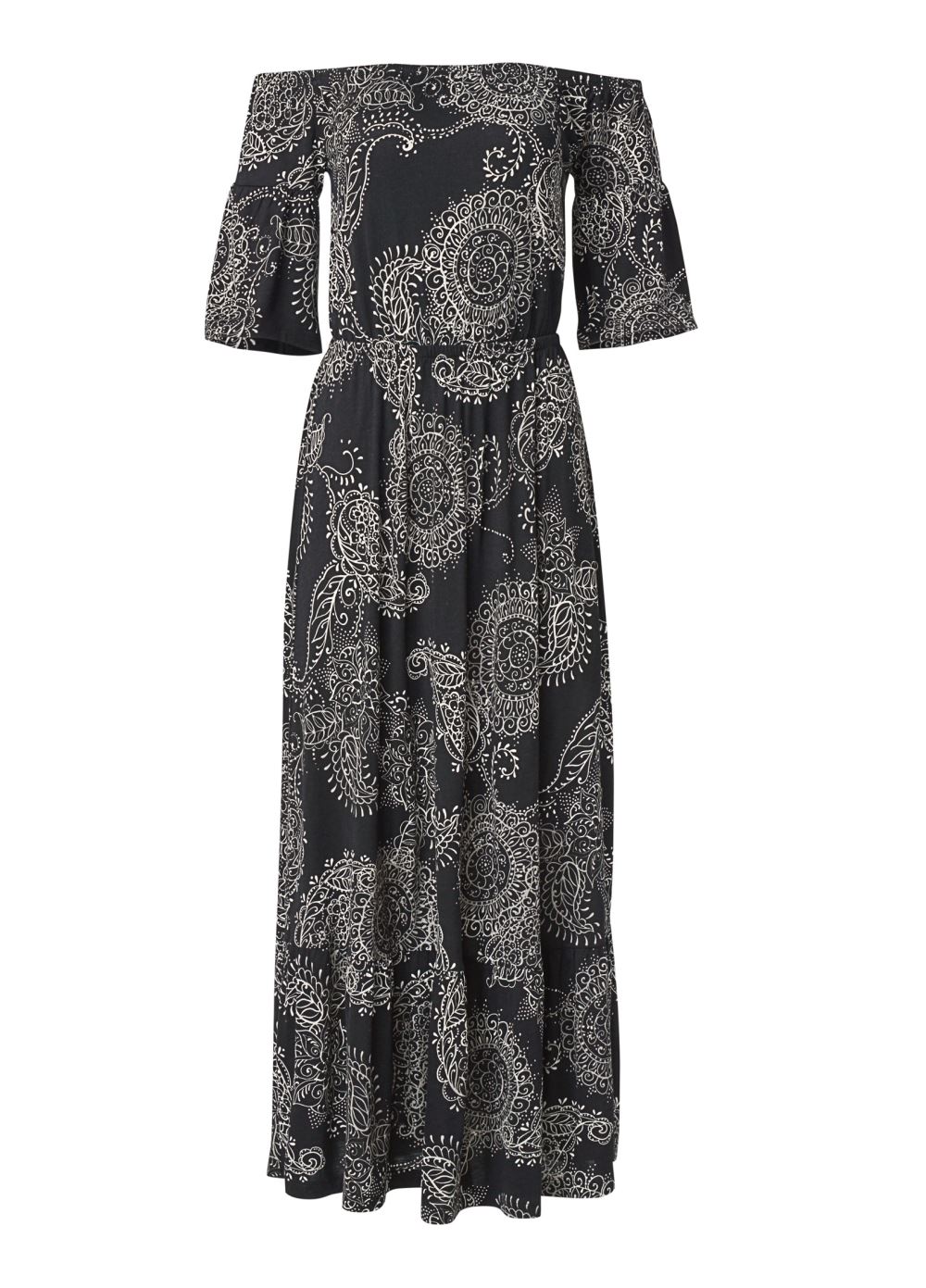Venus Plus Size Off-The-Shoulder Maxi Dress