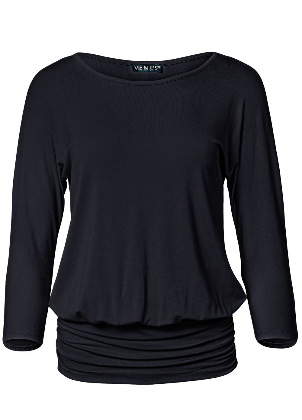 Venus Black CASUAL 3/4-SLEEVE TOP