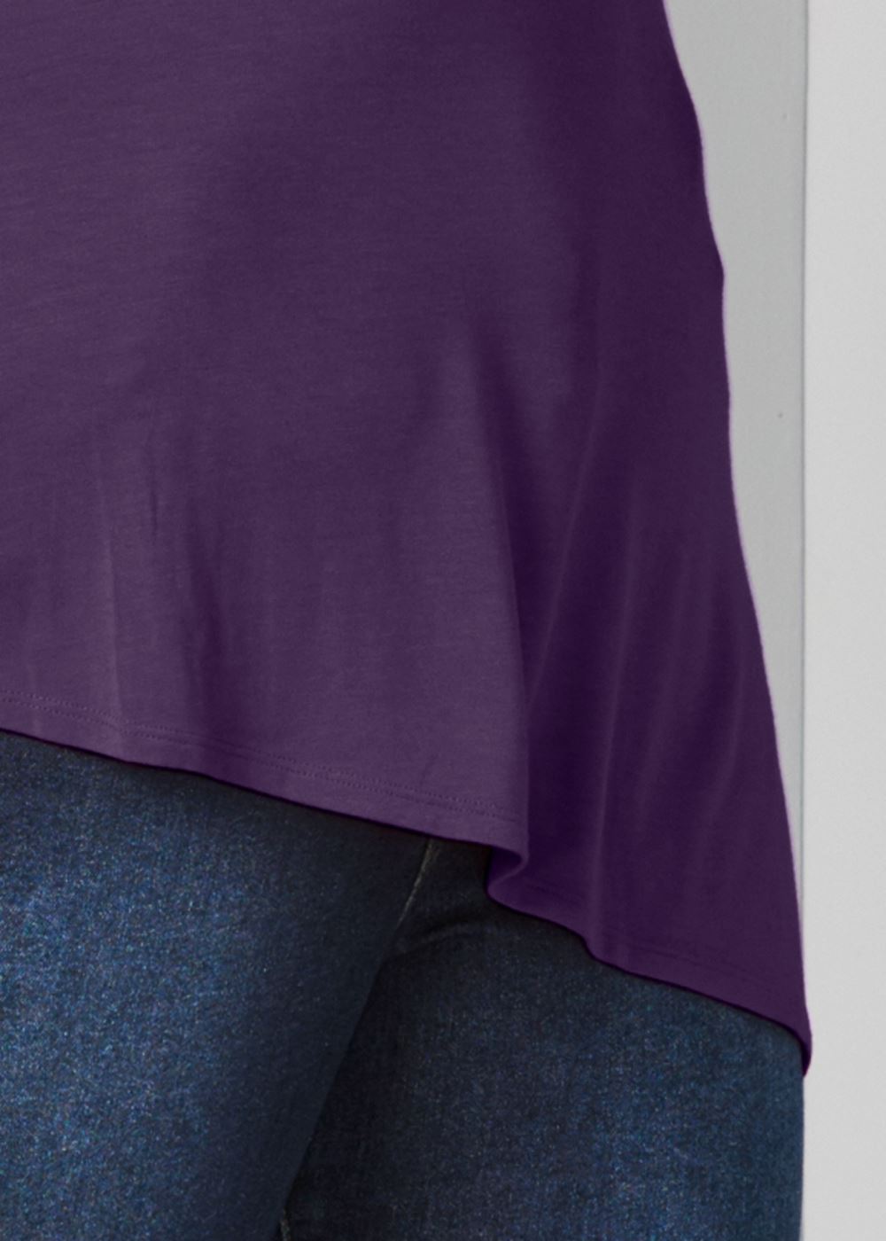 Venus Plus Size V-Neck Cold-Shoulder Top