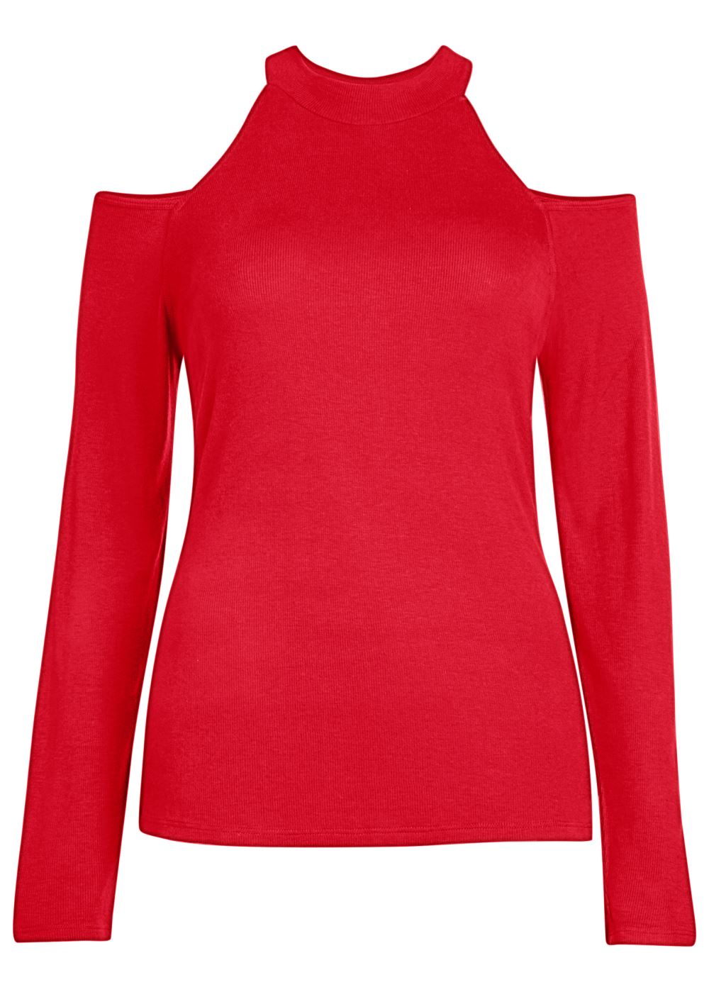 Venus Plus Size Ribbed Long Sleeve Top