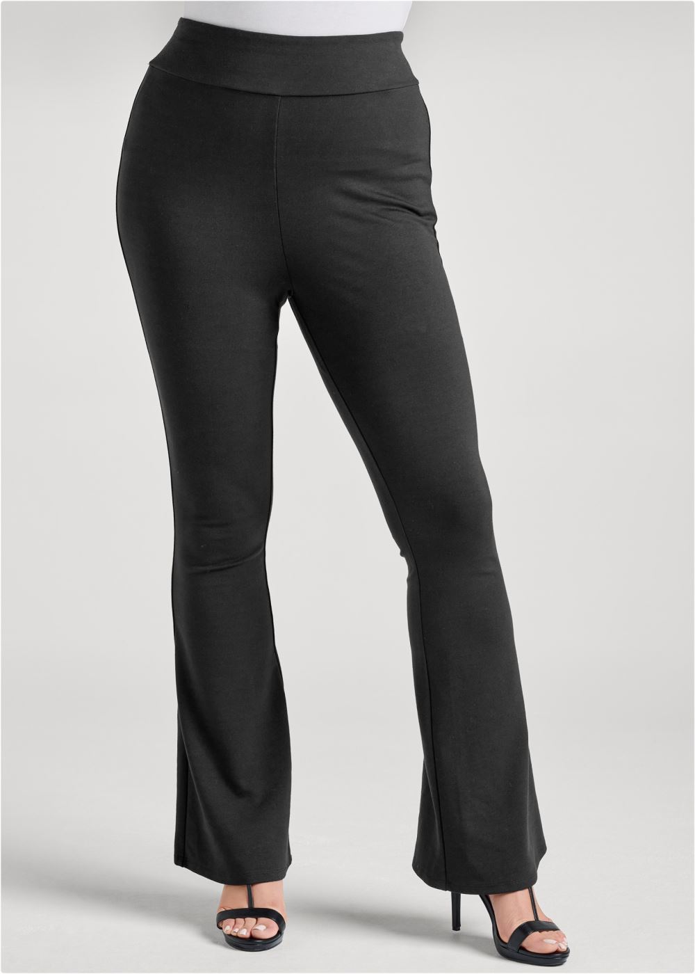 Venus Black WIDE LEG PONTE PANTS