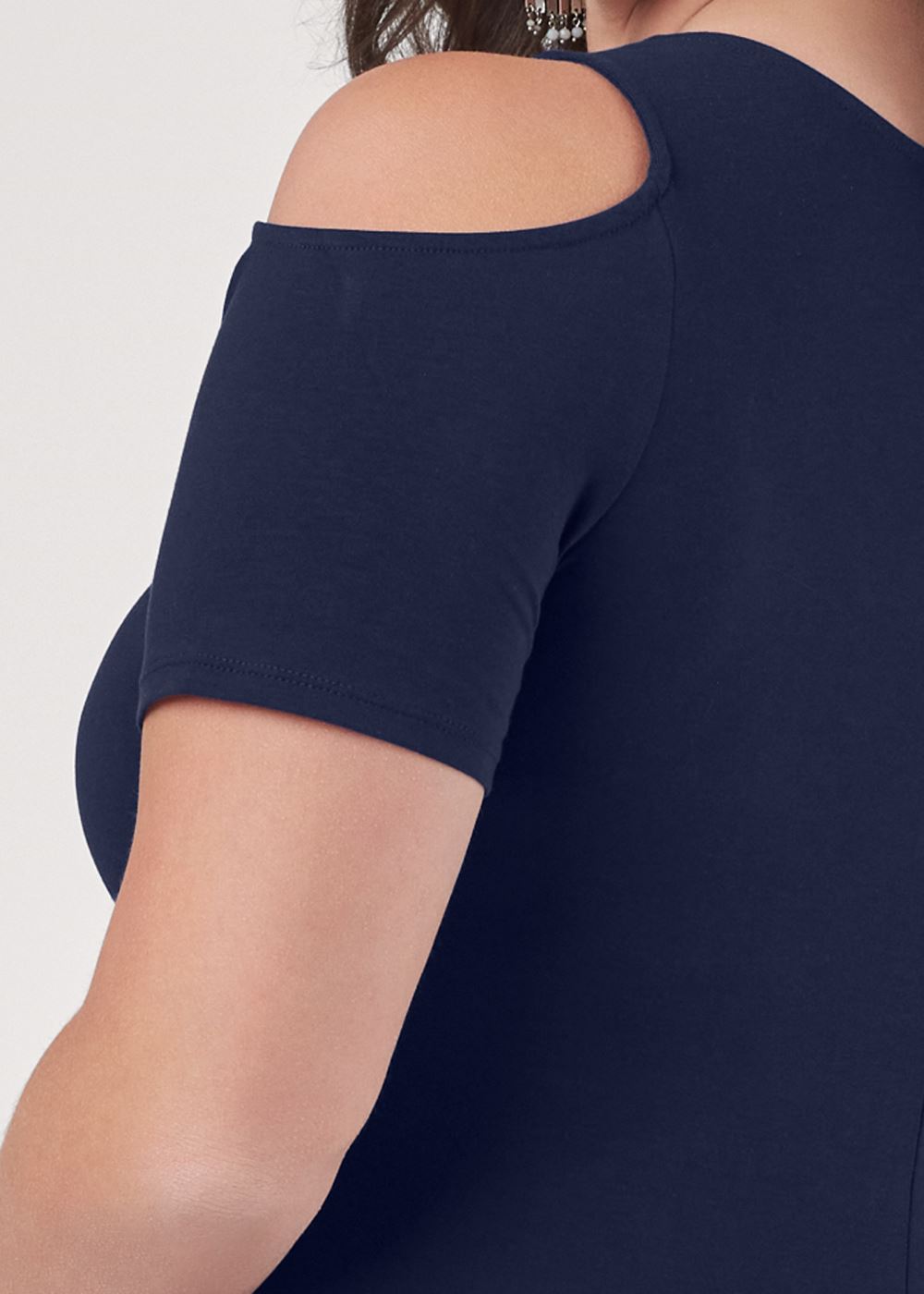 Venus Plus Size Cold-Shoulder Mini Dress