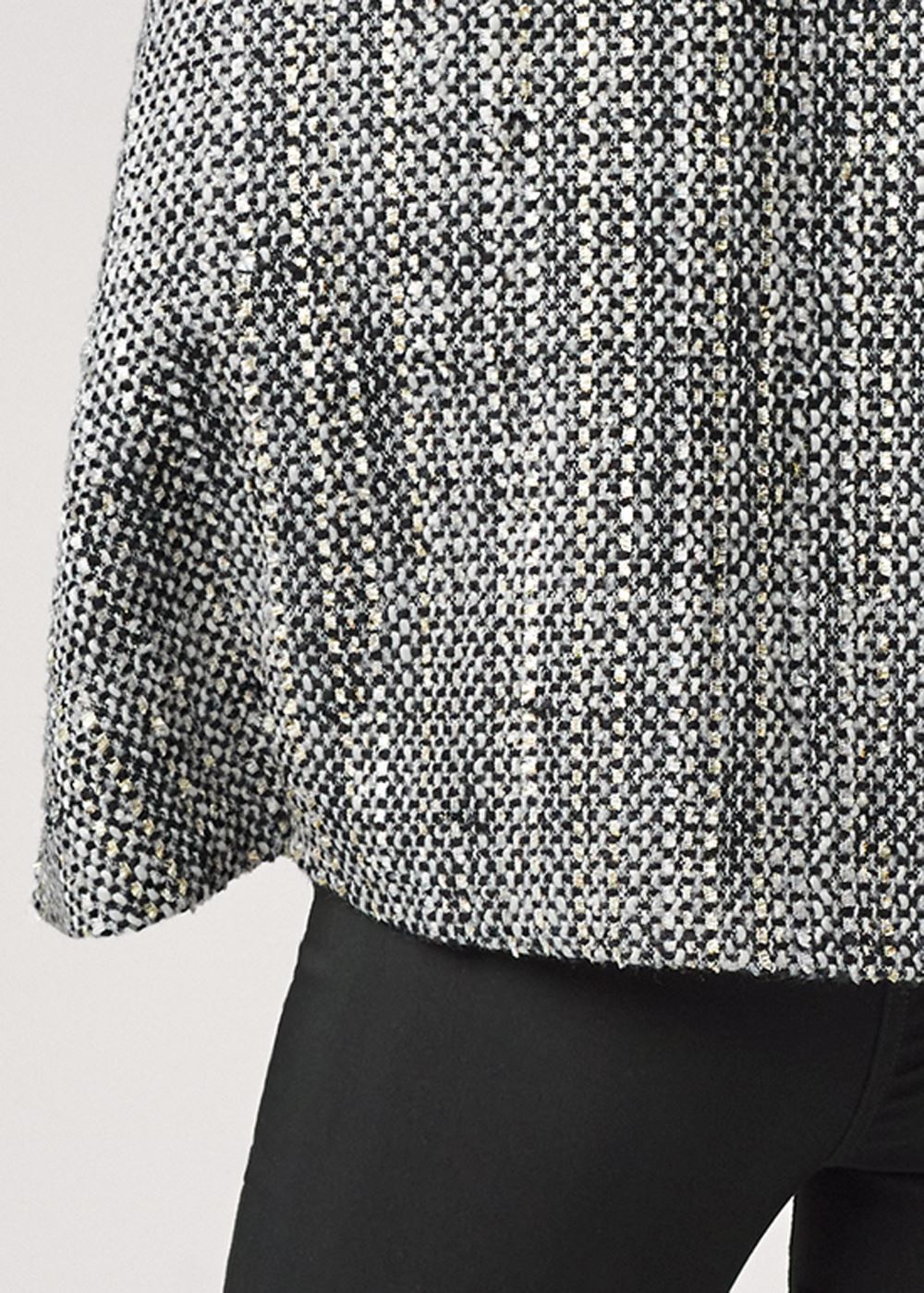 Venus Tweed Cape With Lurex in Black Multi