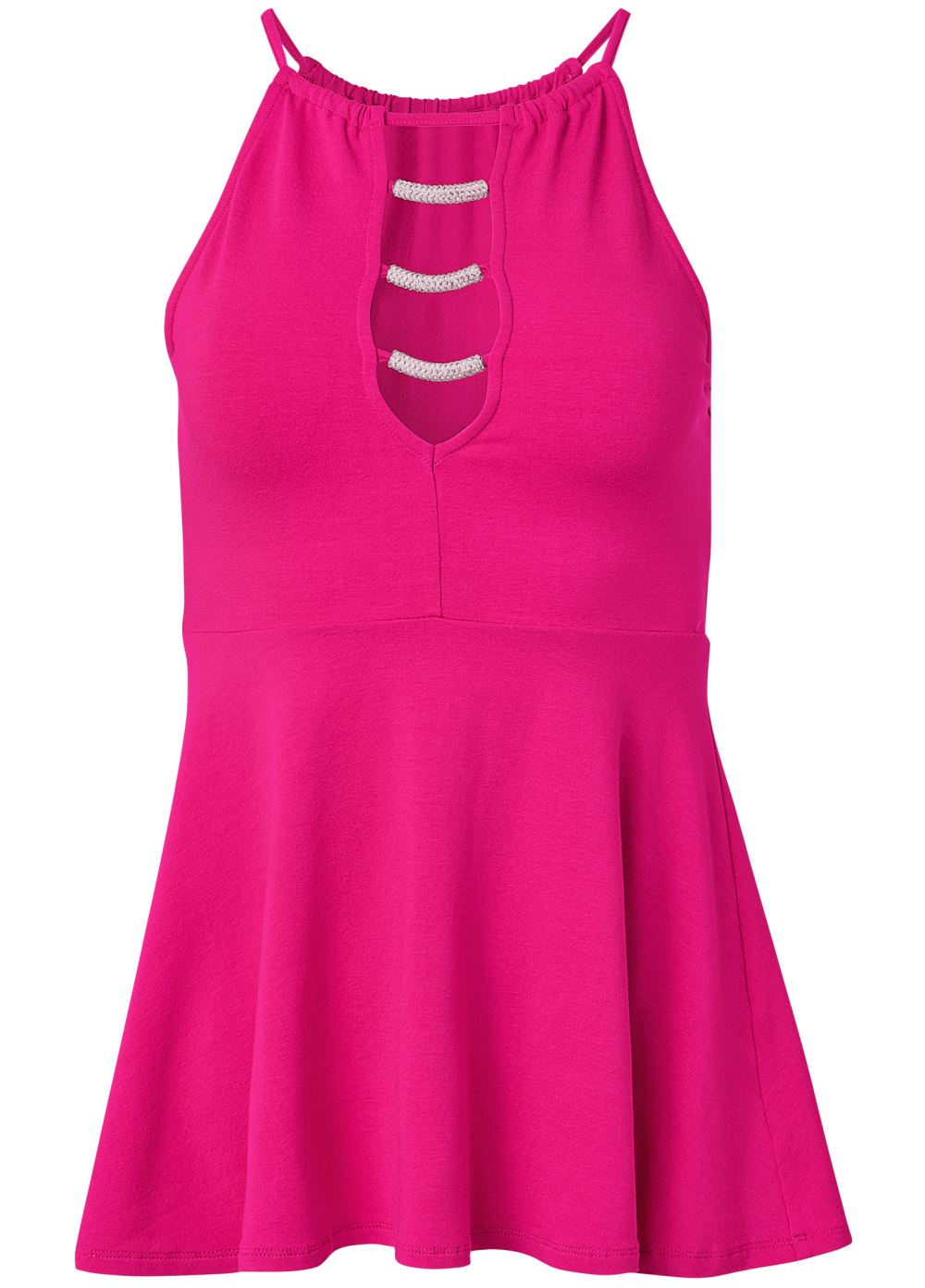 Venus Plus Size Embellished Cutout Top
