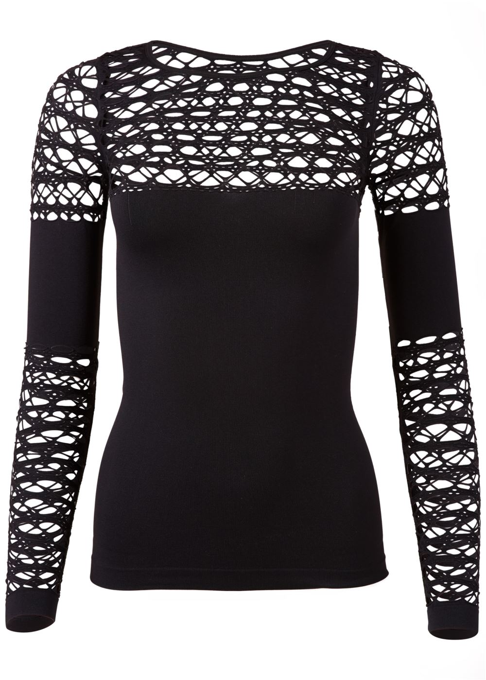 Venus Plus Size Seamless Fitted Cutout Top
