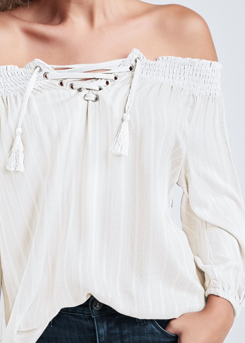 Venus Plus Size Off-The-Shoulder Top