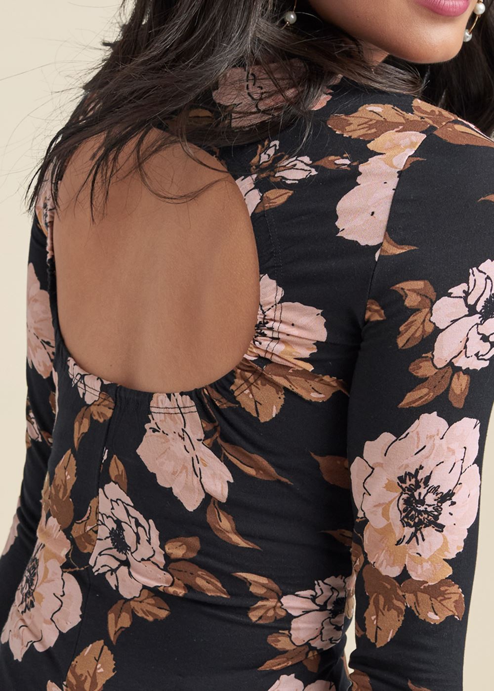 Venus Plus Size Back Cutout Casual Top
