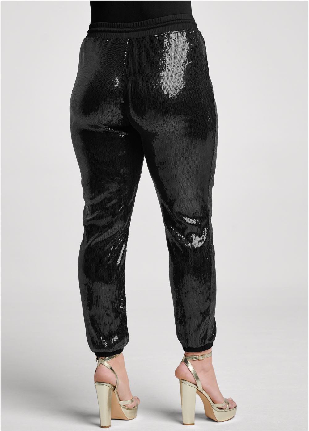 Venus Black SEQUIN JOGGER PANTS