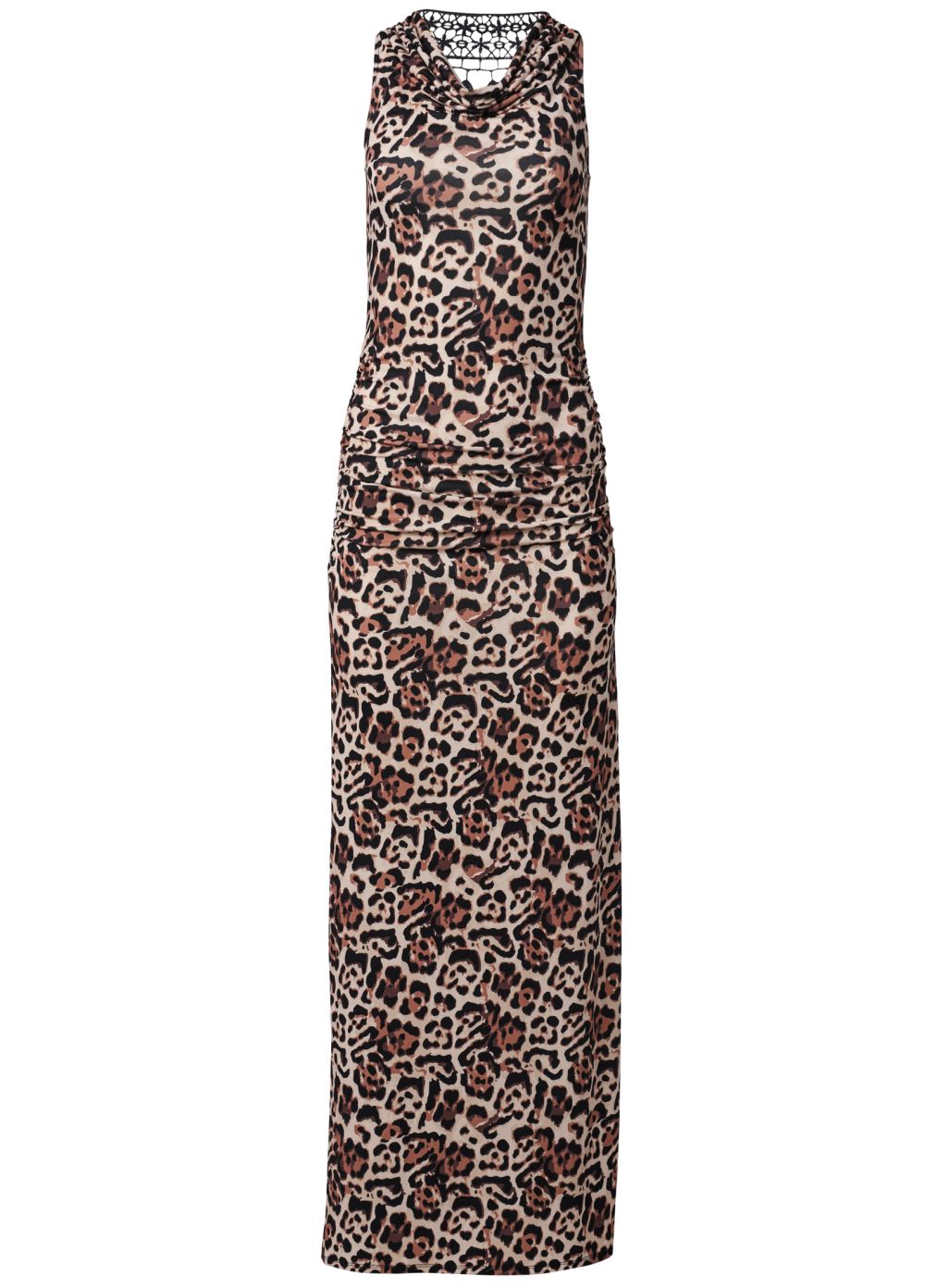 Venus Plus Size Crochet Back Leopard Dress
