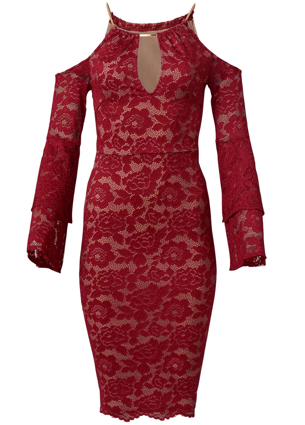 Venus Plus Size Lace Midi Dress