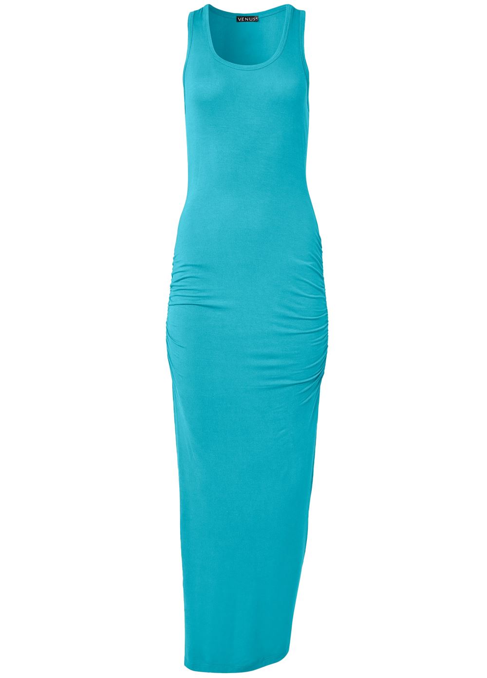 Venus Plus Size Ruched Tank Maxi Dress