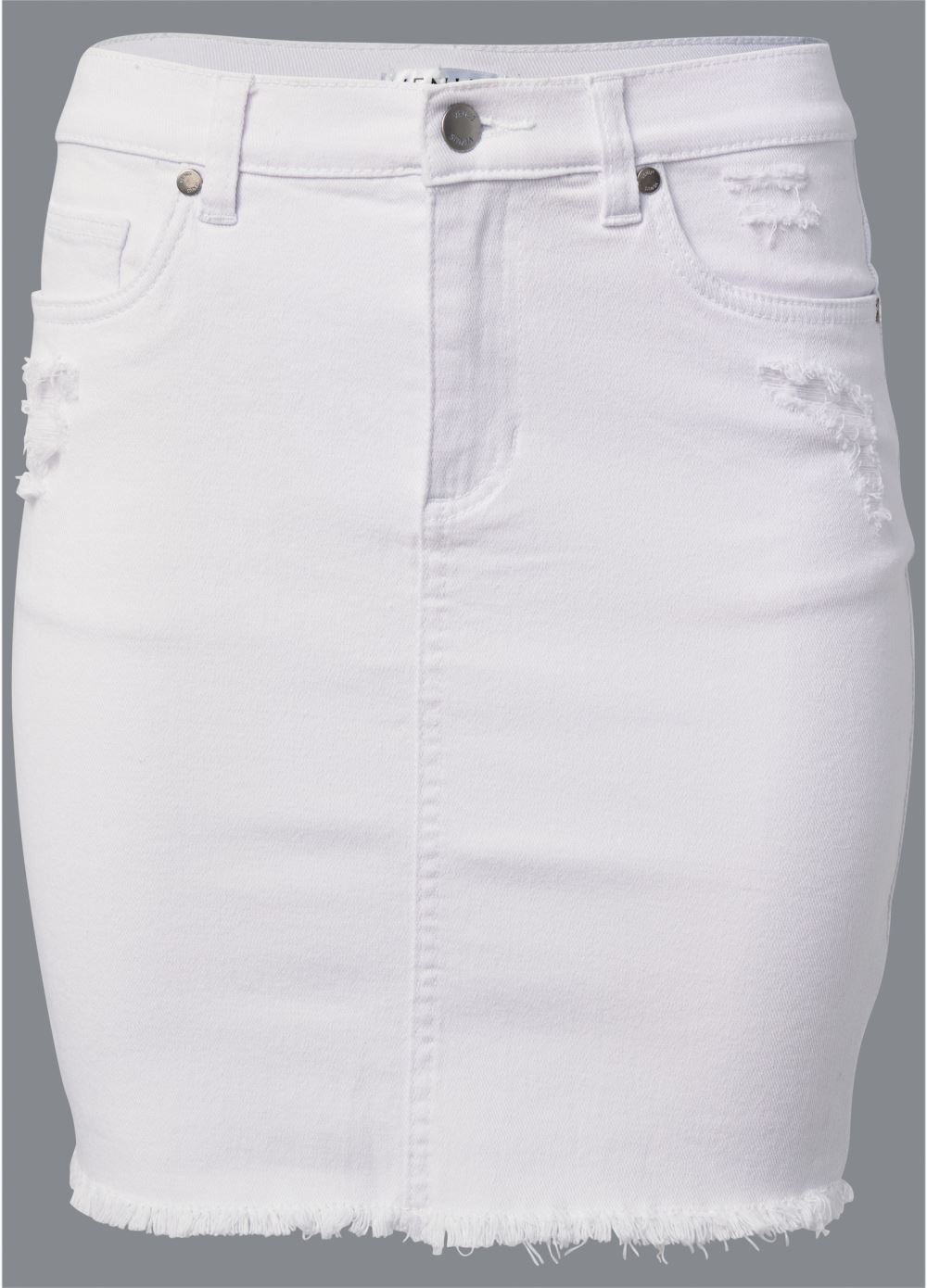 Venus White DENIM MINI SKIRT